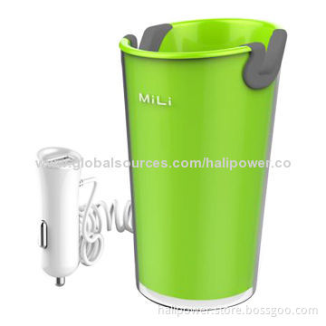 Cup design USB car charger with 4 ports